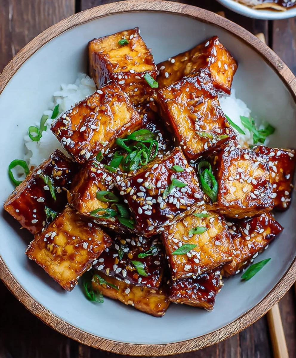 Crispy Sticky Tofu - Easy Plant-Based Meal