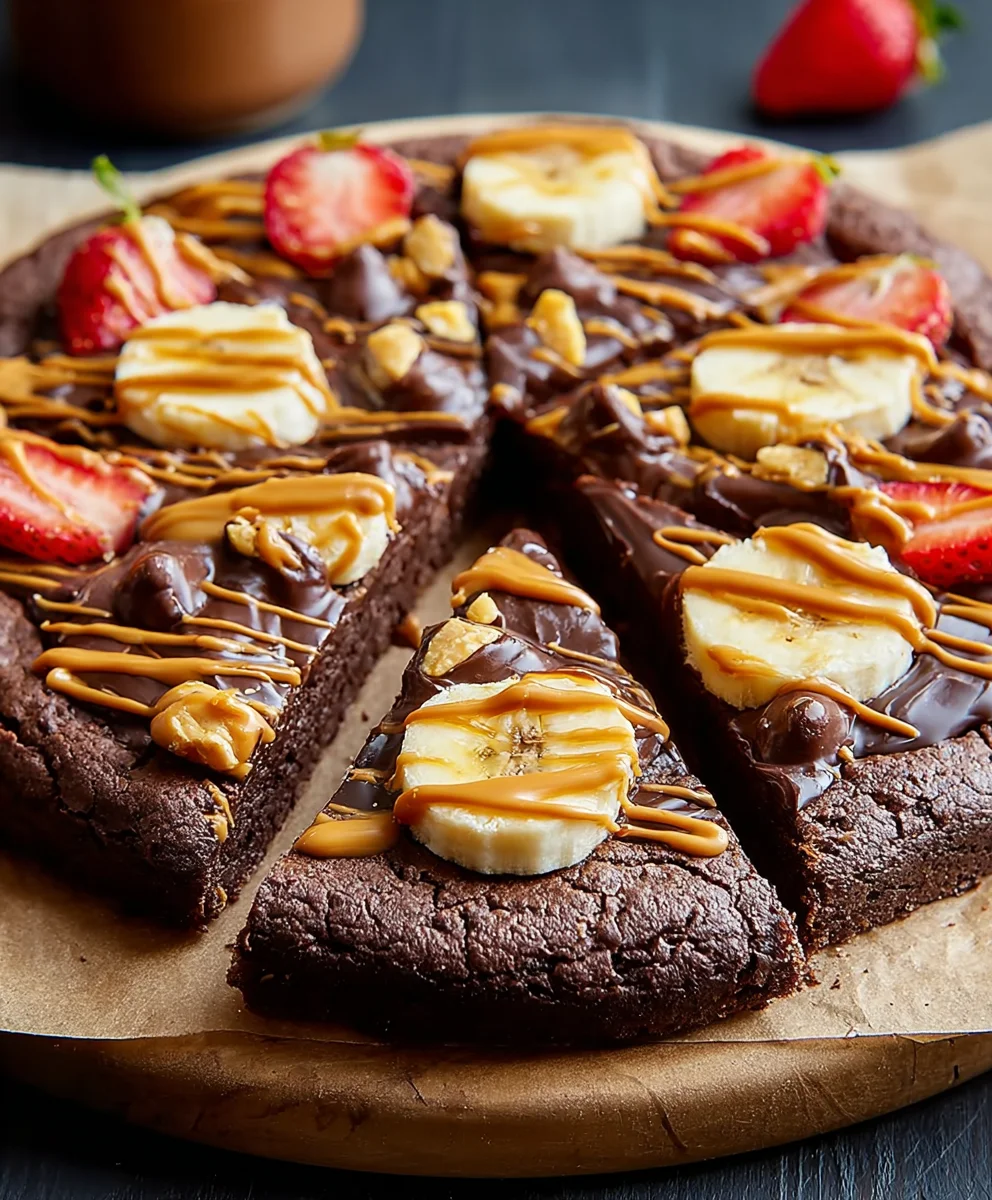 Decadent Chocolate Peanut Butter Pizza - Easy Dessert Recipe