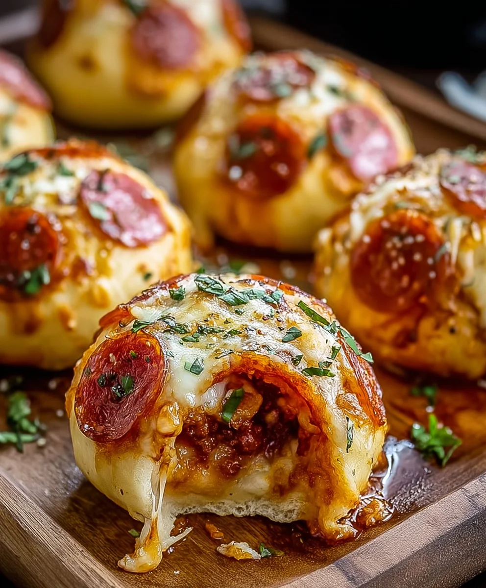Cheesy Pizza Bombs-Easy Appetizer Recipe