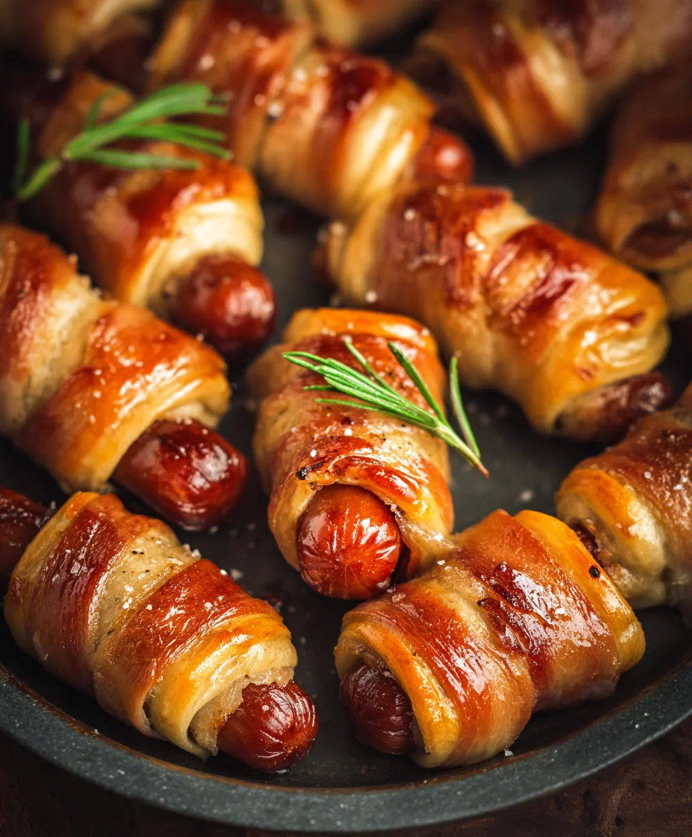 Glazed Beef Pigs in a Blanket - Easy Appetizer