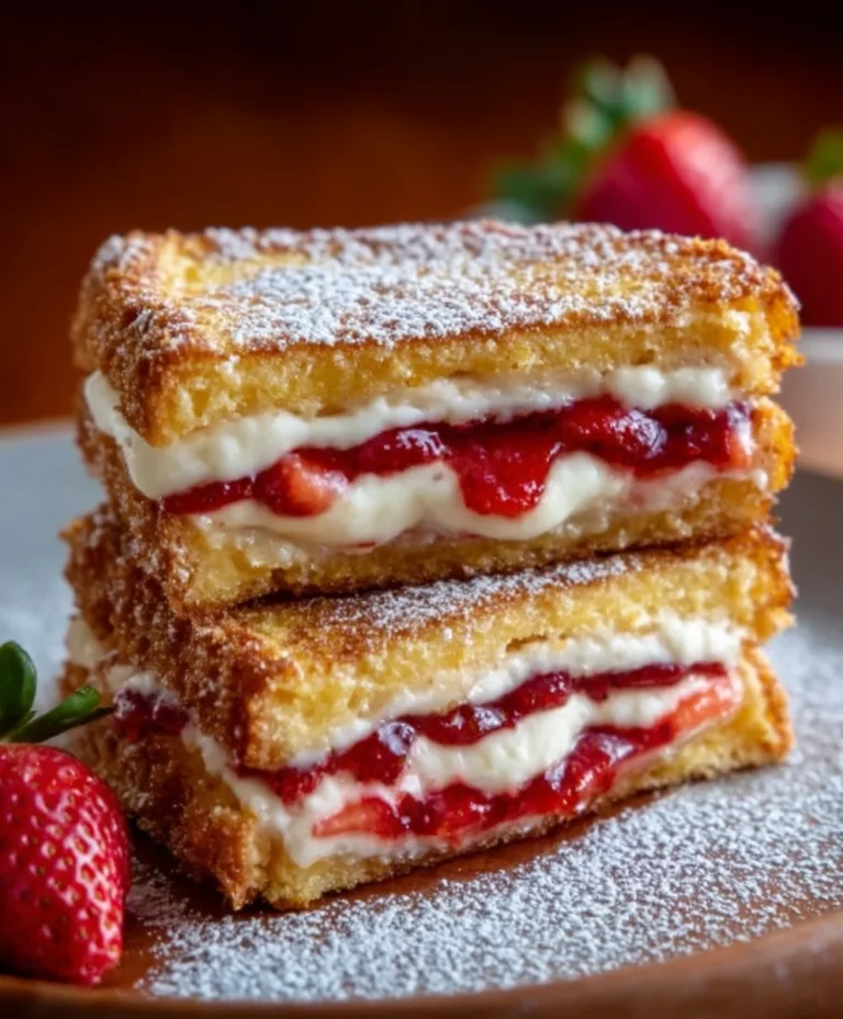 Fried Strawberry Cheesecake Sandwiches – Sweet Treat