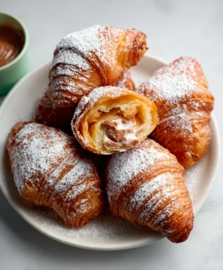 Fried Croissant Beignets – Easy Sweet Dessert Recipe