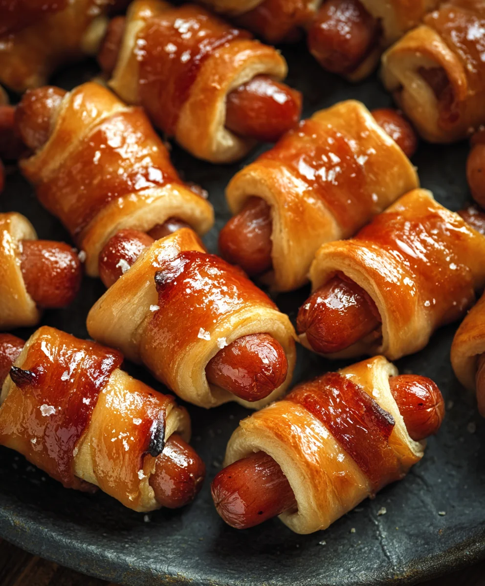 Glazed Beef Pigs in a Blanket - Easy Appetizer