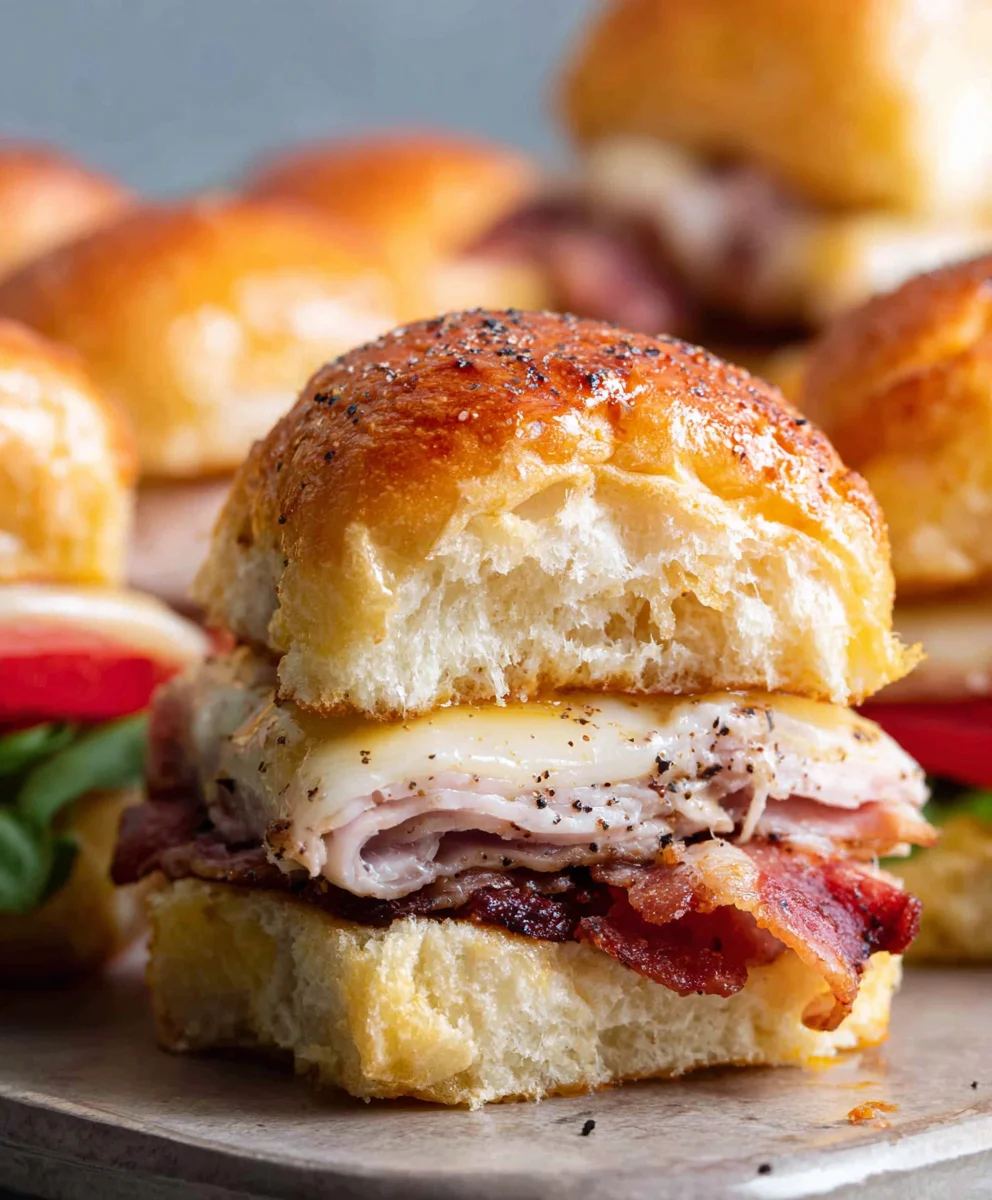 Easy Baked Club Sliders- Delicious Beef Sandwich Bites