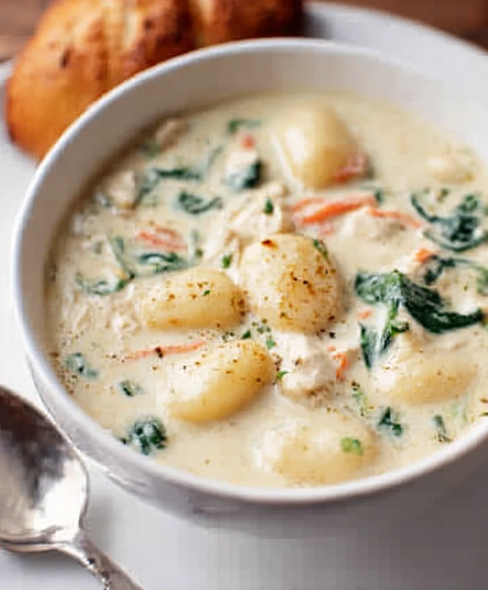 Olive Garden Chicken Gnocchi Soup Recipe-Best Copycat