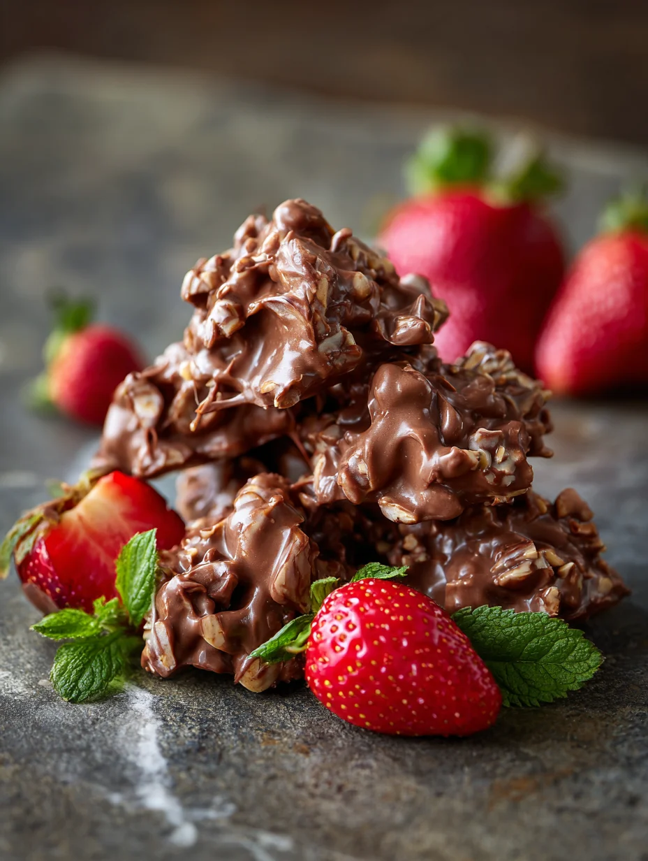 Viral Chocolate Strawberry Yogurt Clusters - Easy Treat