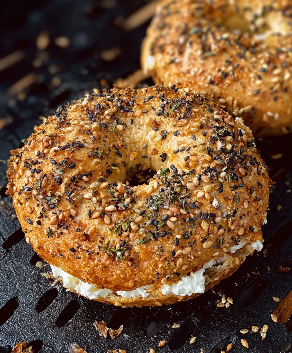 Protein Bagels with Cottage Cheese - Healthy Snack