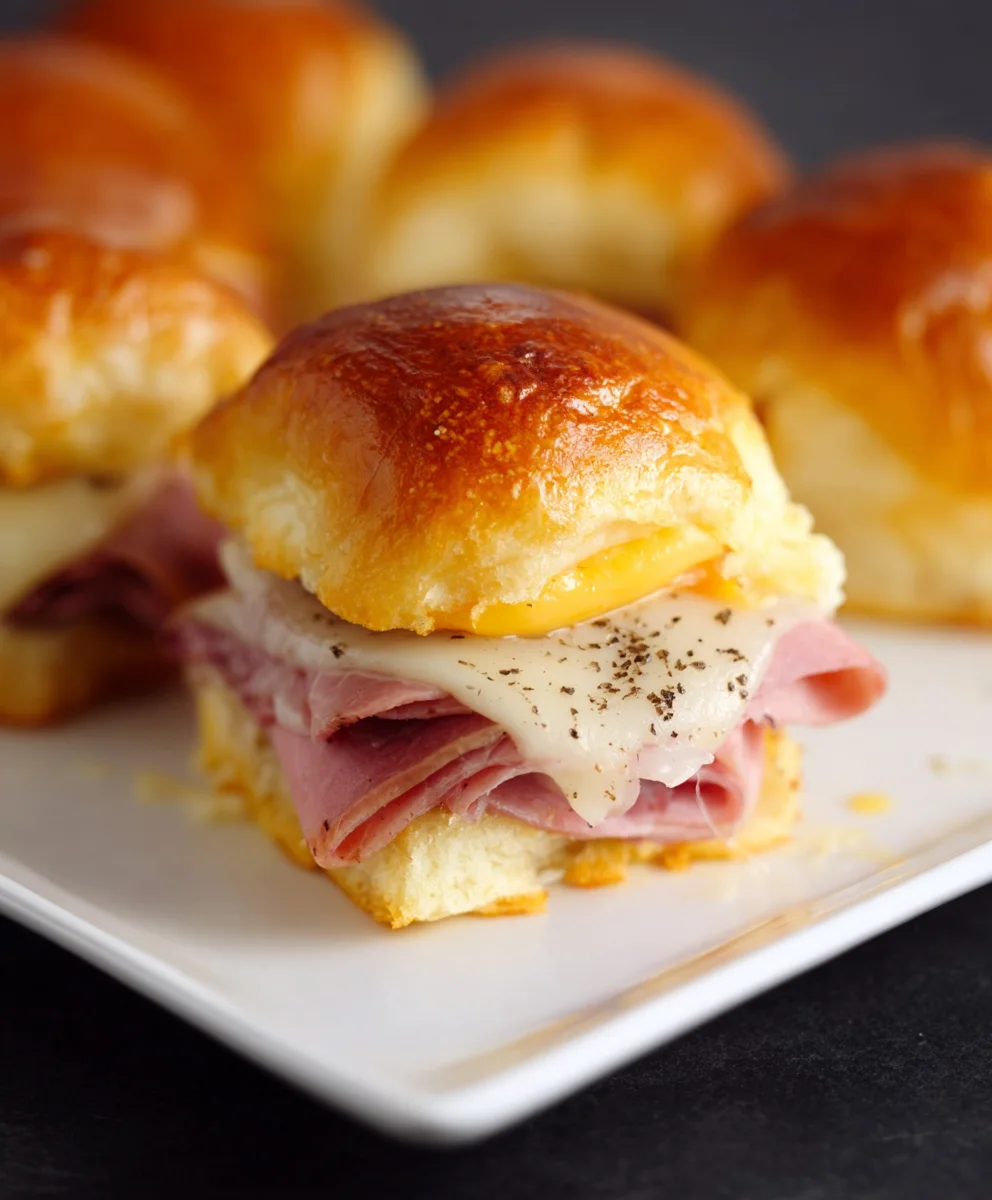 Beef-Beef Ham-Cheese Sliders - Ultimate Party Appetizer