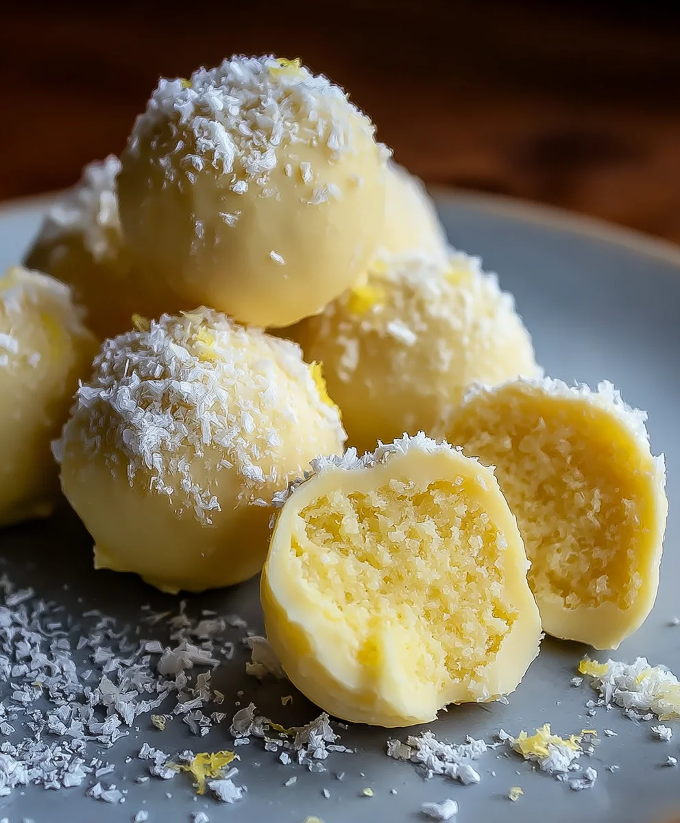 Zesty Lemon Truffles- Easy No-Bake Dessert