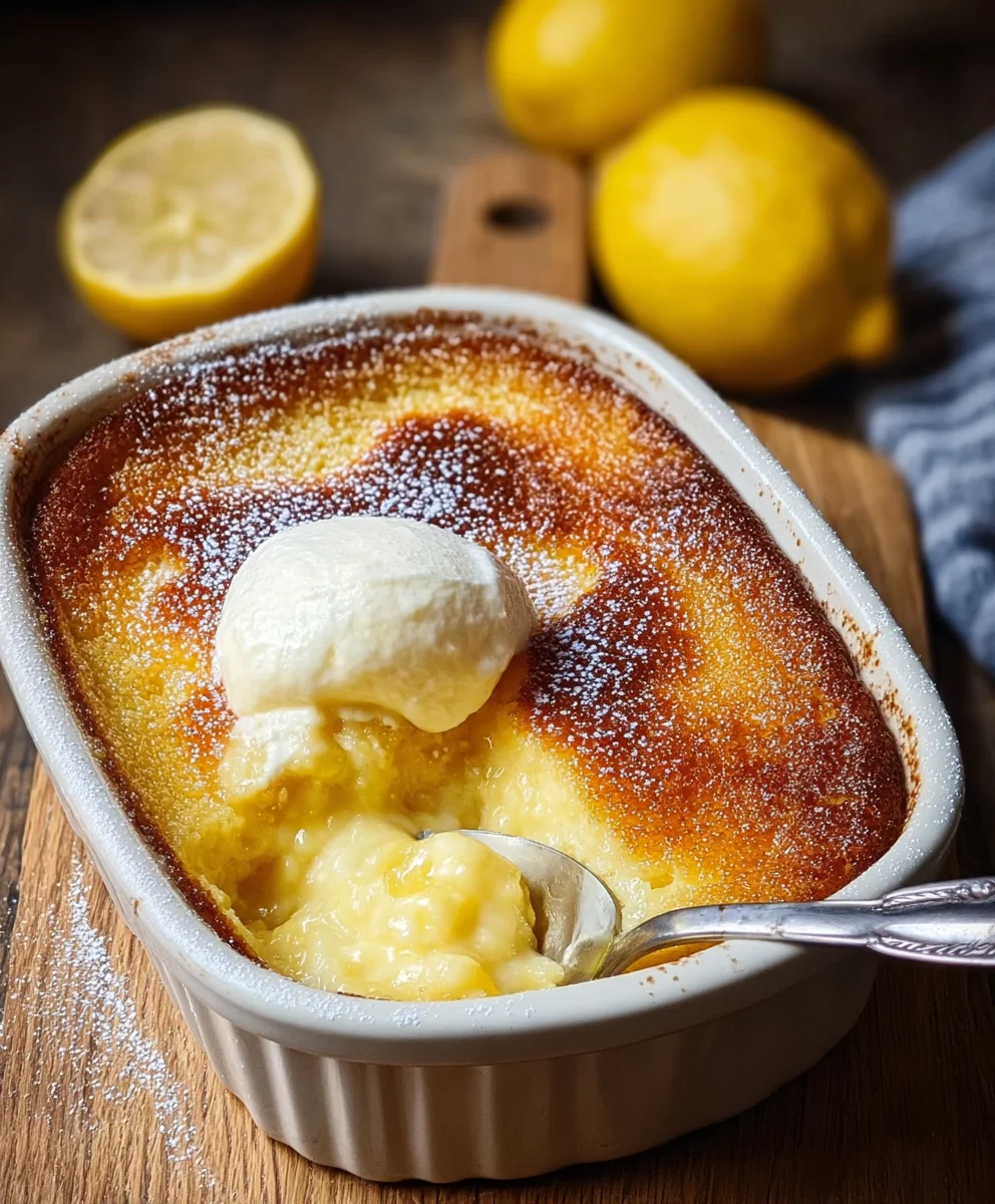Jamie Oliver Self Saucing Lemon Pudding-Easy Dessert
