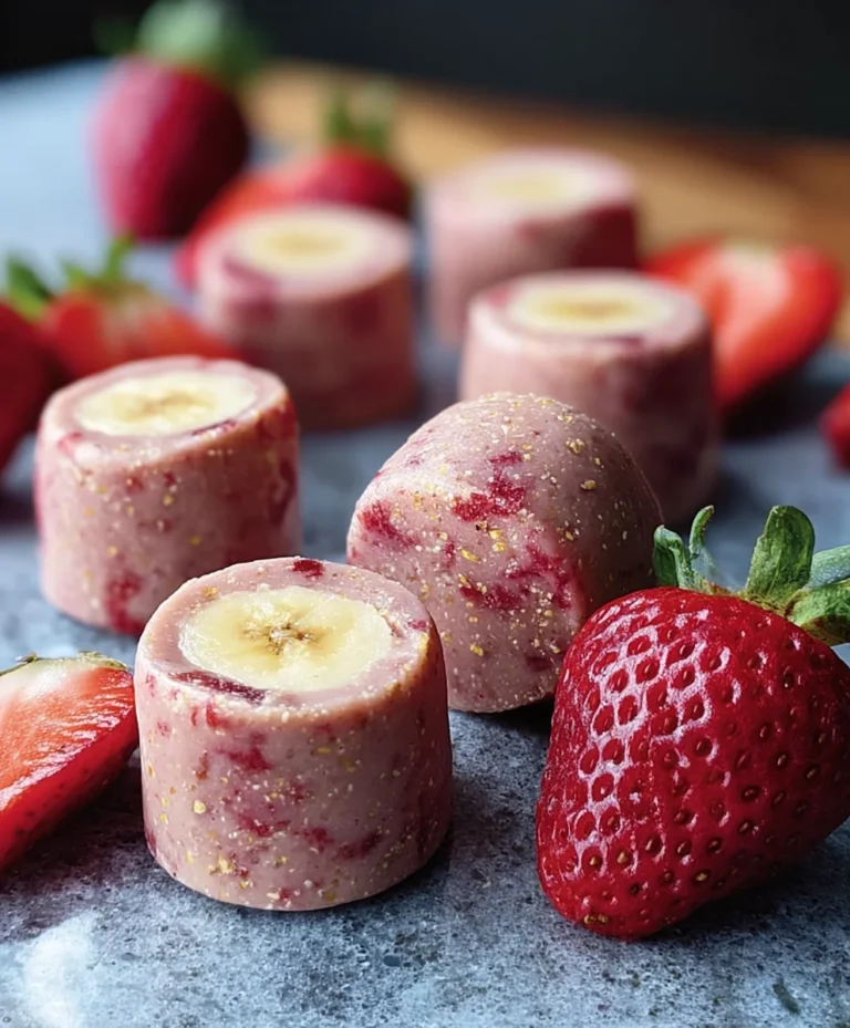 Strawberry Banana Dog Smoothie Bites – Easy Treat