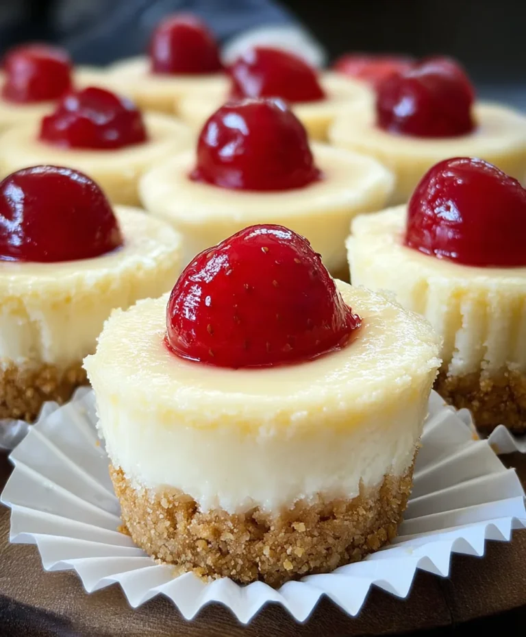 Super Easy Mini Cheesecakes Vanilla Wafer Crust