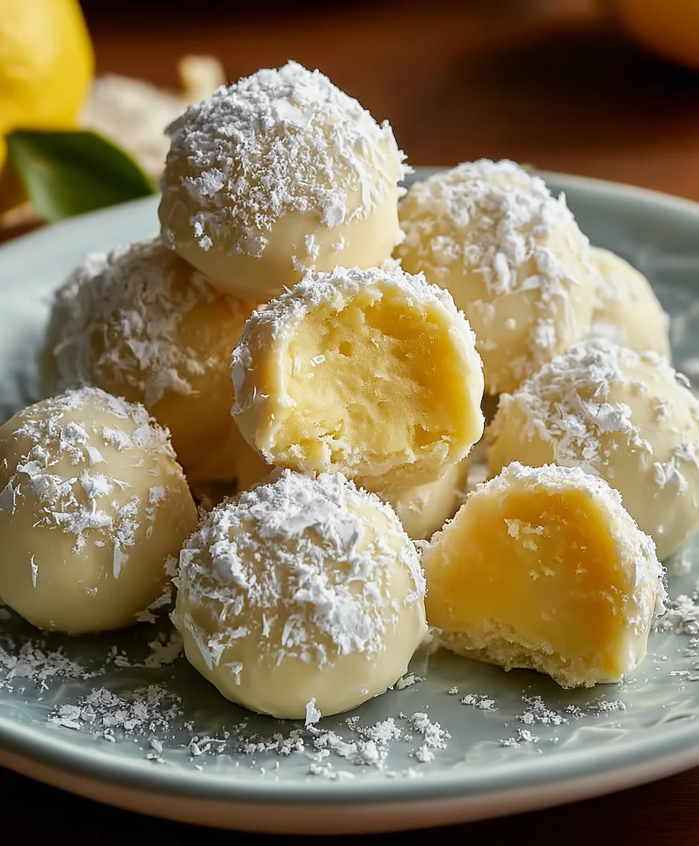Zesty Lemon Truffles- Easy No-Bake Dessert
