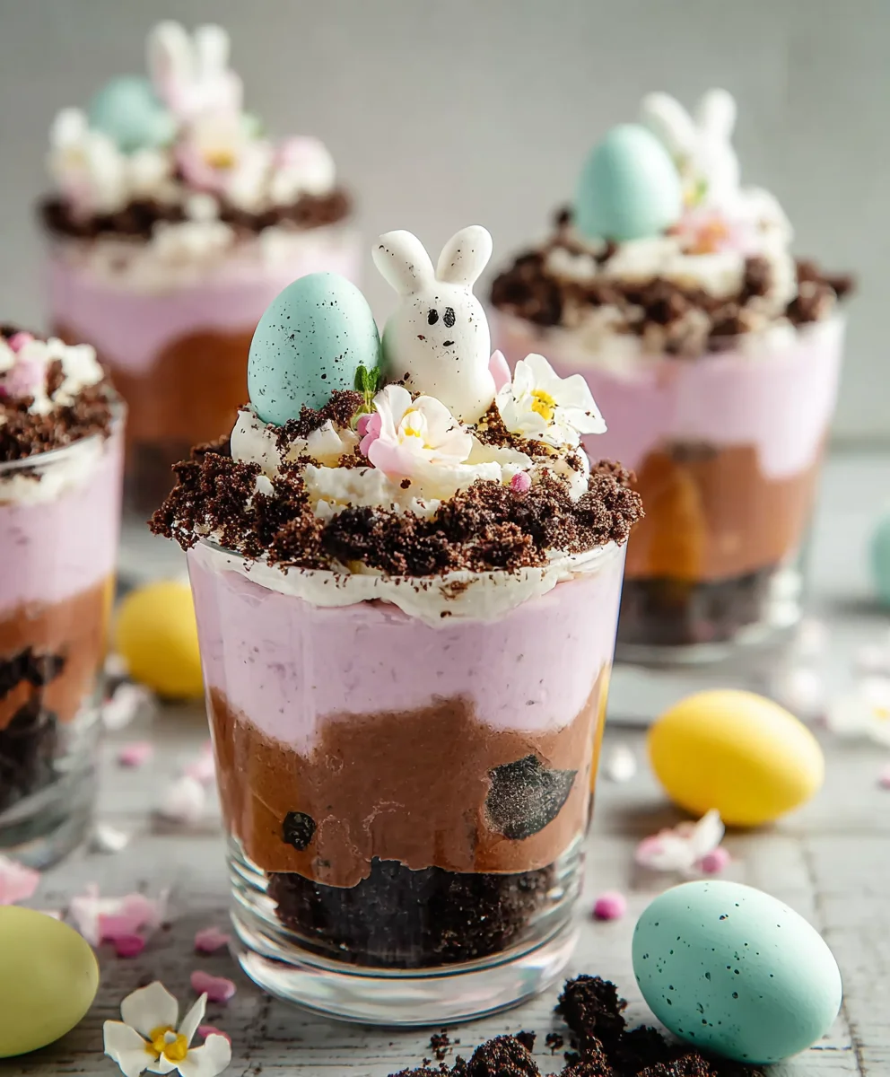 Easy Easter Dirt Cups - Fun Kid Friendly Dessert