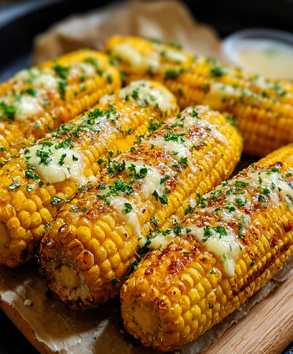 Cheesy Garlic Butter Corn on the Cob Recipe