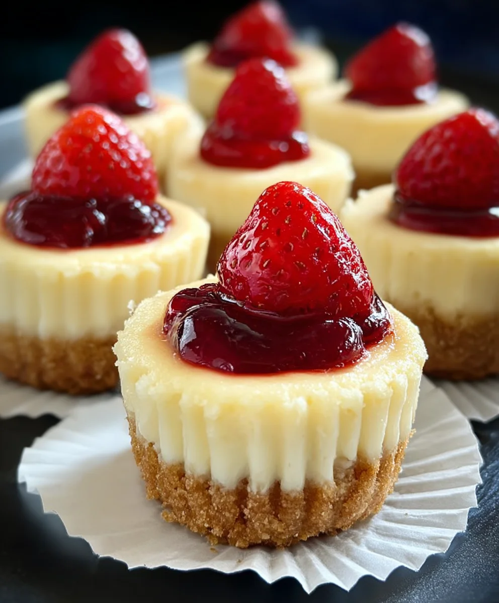 Super Easy Mini Cheesecakes Vanilla Wafer Crust