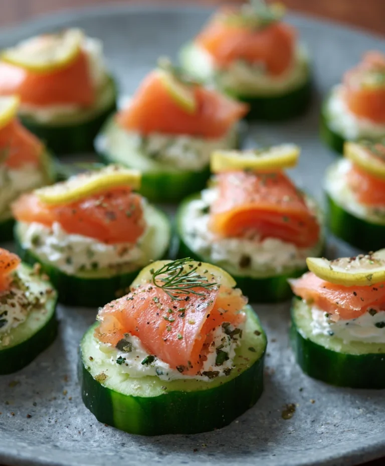 Cucumber Smoked Salmon Bites- Quick Appetizer Recipe