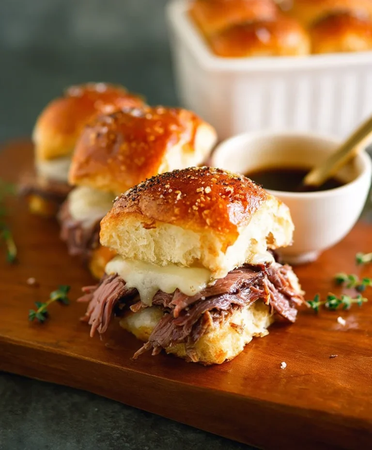 Easy Beef French Dip Sliders Recipe