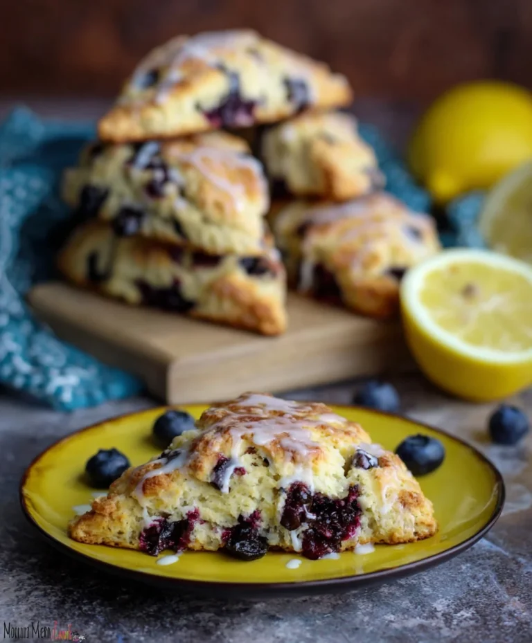 Sourdough Discard Blueberry Lemon Scones – Easy Recipe
