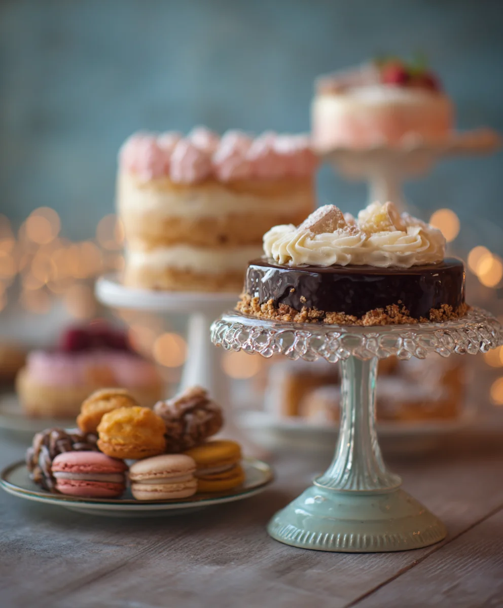 Vintage Wedding Dessert Table Ideas-Elegant Treats