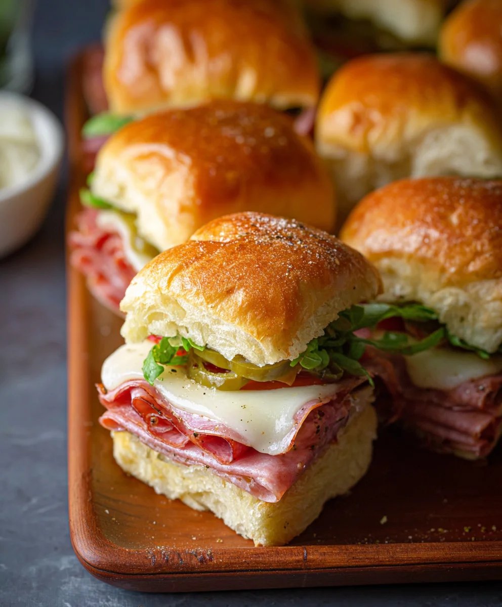 Hot Beef Sub Sliders-Easy Party Appetizer