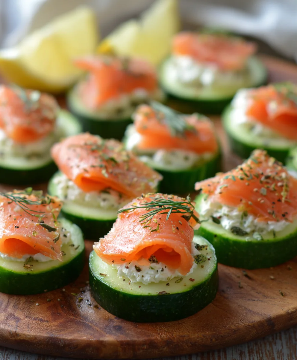 Cucumber Smoked Salmon Bites- Quick Appetizer Recipe