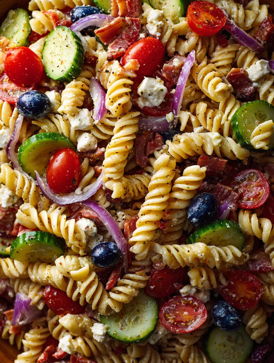 High Protein Italian Pasta Salad Recipe-Healthy & Delicious
