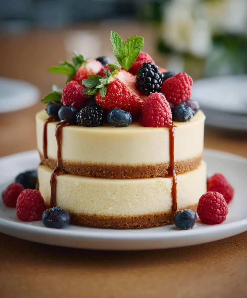 Unique Cheesecake Wedding Cake Ideas-Classic Dessert Twists
