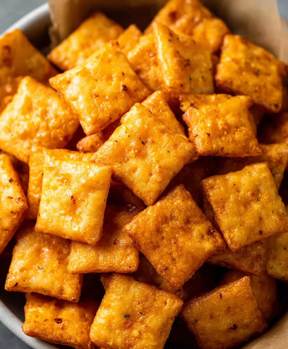 Homemade Cheez Its - Best Crispy Snack Recipe