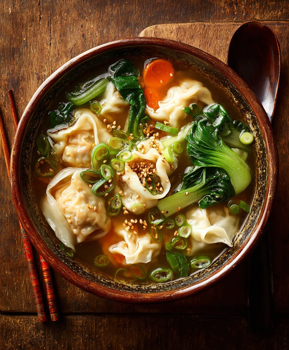 Easy Beef Wonton Soup Recipe-Flavorful & Quick