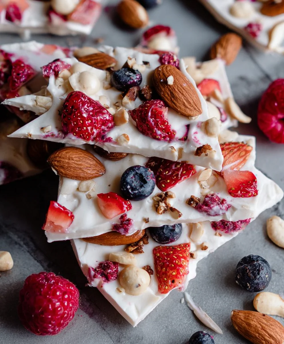 Easy Frozen Yogurt Bark- Simple Healthy Treat