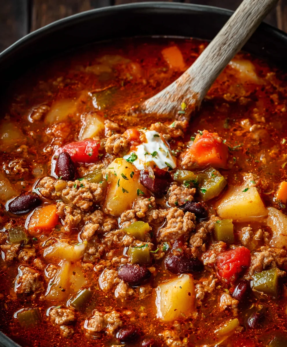 Hearty Beef Cowboy Soup Recipe- Easy & Delicious