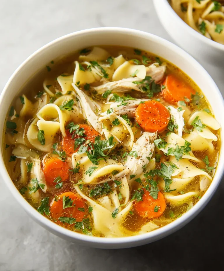 Best Chicken Noodle Soup with Egg Noodles Recipe