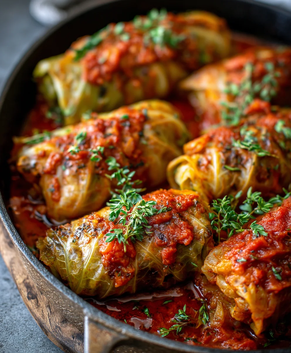 Easy Vegan Cabbage Rolls - Hearty & Delicious
