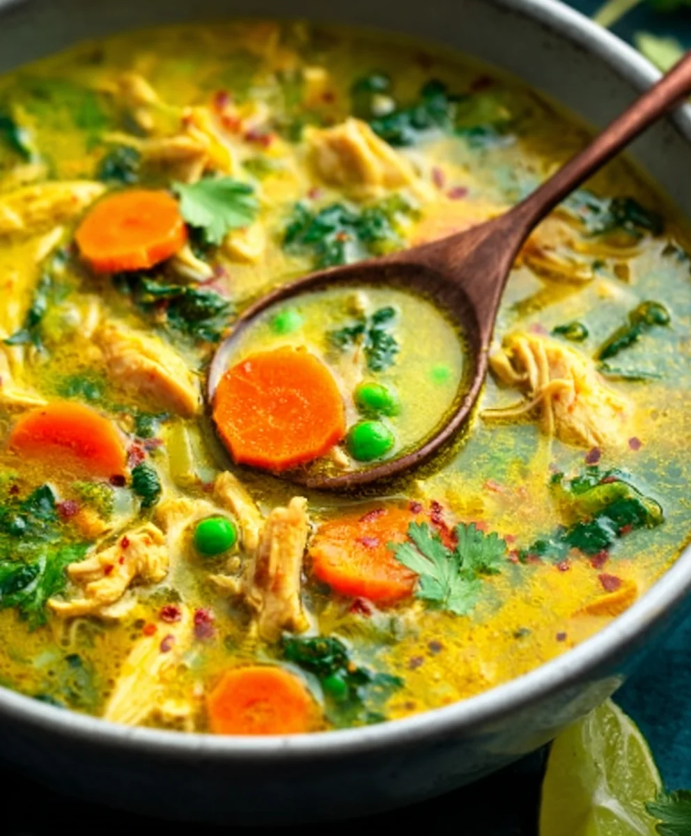Turmeric Chicken Soup Anti-Inflammatory Recipe