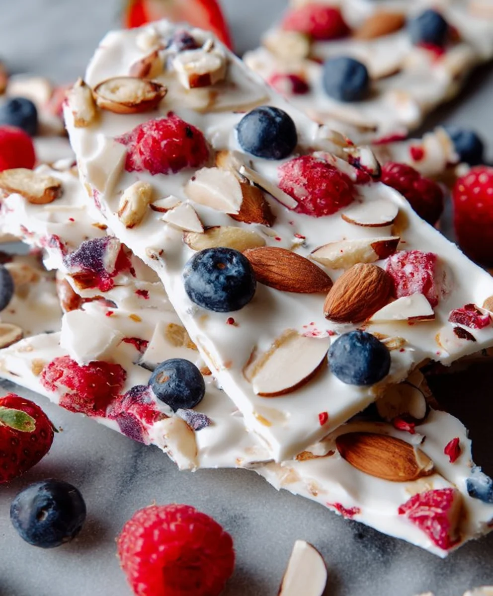 Easy Frozen Yogurt Bark- Simple Healthy Treat