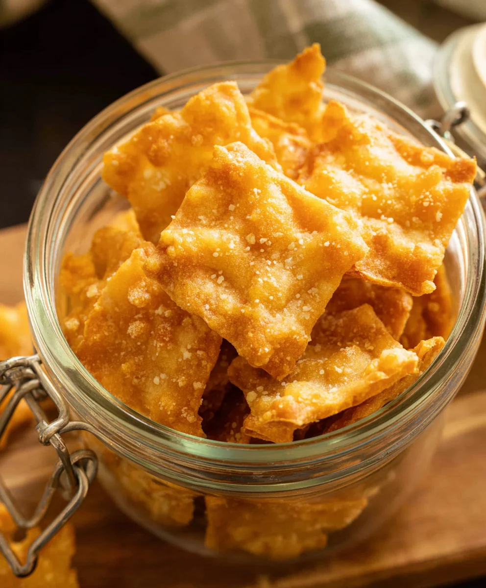 Sourdough Cheddar Crackers-Crispy Cheesy Homemade Delights