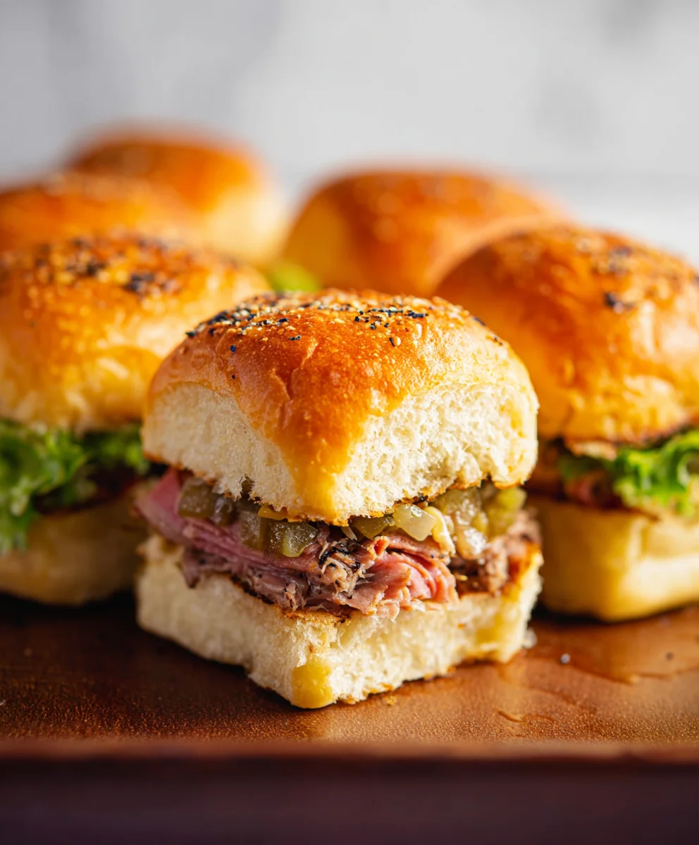 Juicy Beef Cuban Sliders- Easy Weeknight Meal