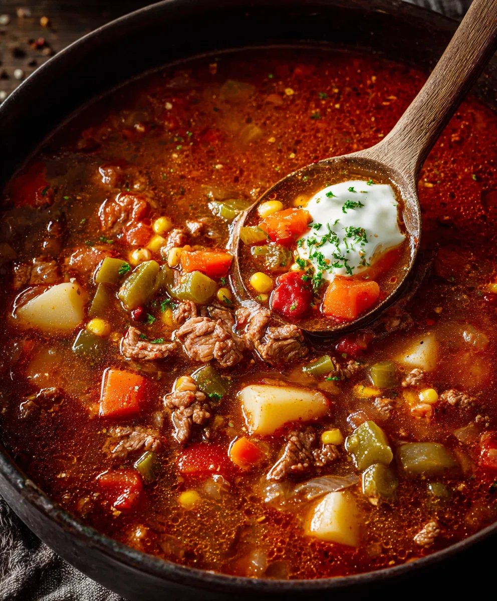 Hearty Beef Cowboy Soup Recipe- Easy & Delicious