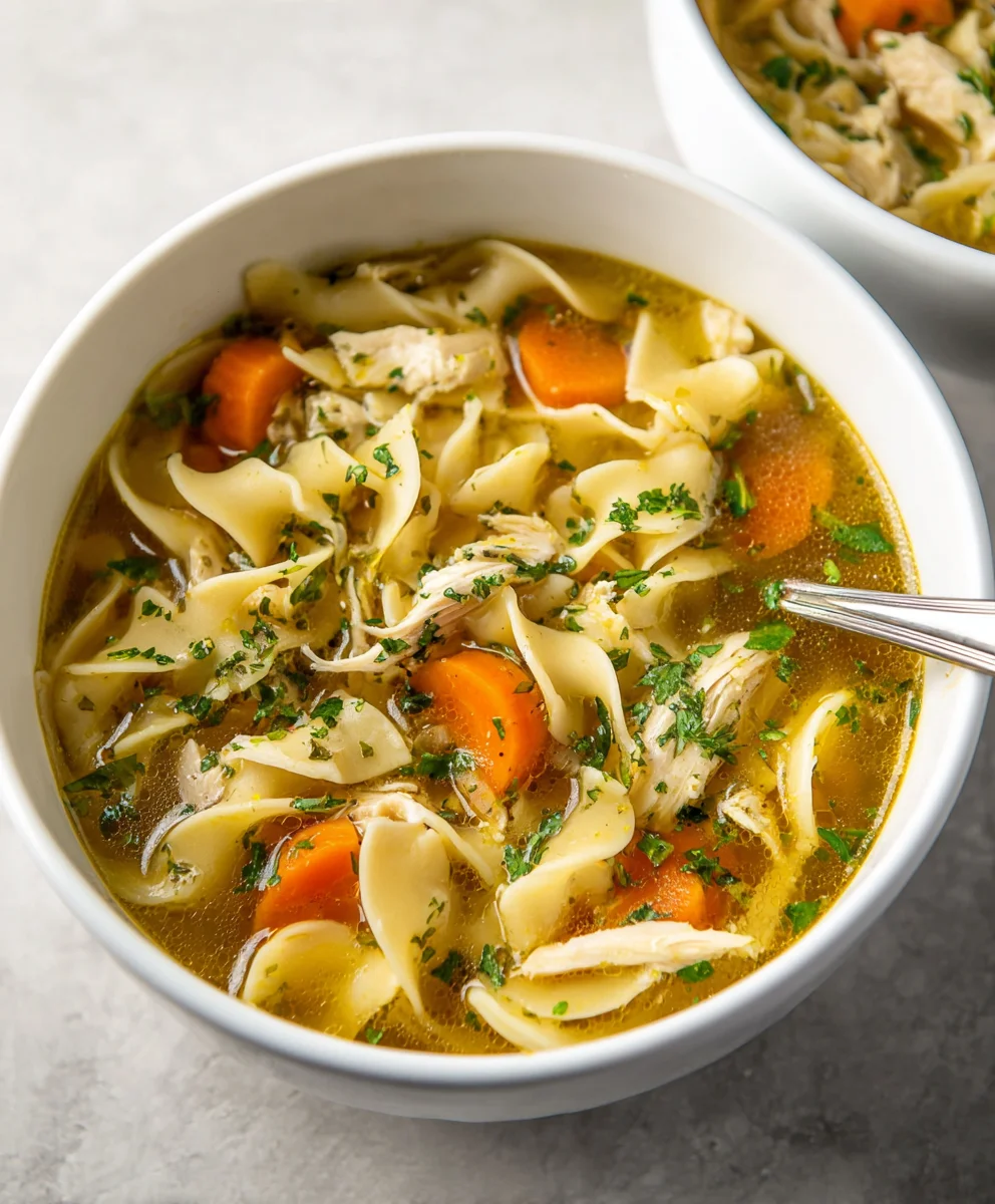 Best Chicken Noodle Soup with Egg Noodles Recipe