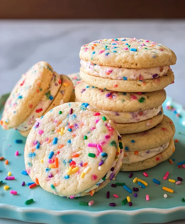 Funfetti Sandwich Cookies-Easy & Delicious Treat