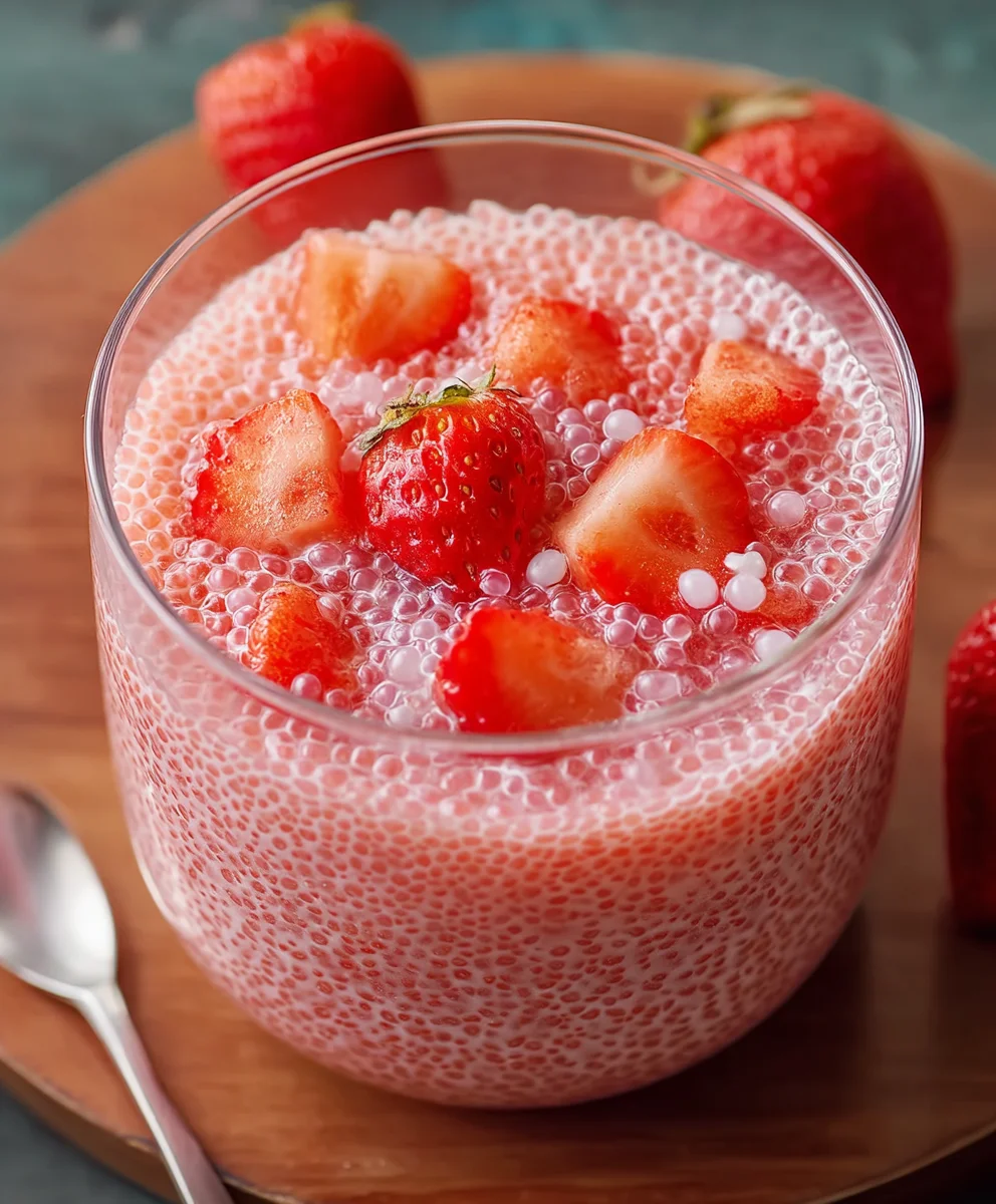 Strawberry Sago Pudding Easy Recipe Delight