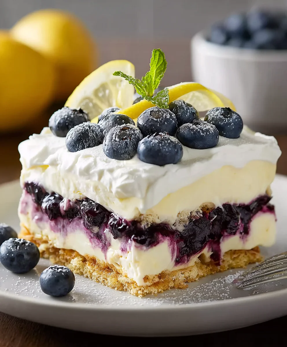 Lemon Blueberry Delight-Easy Delicious Recipe