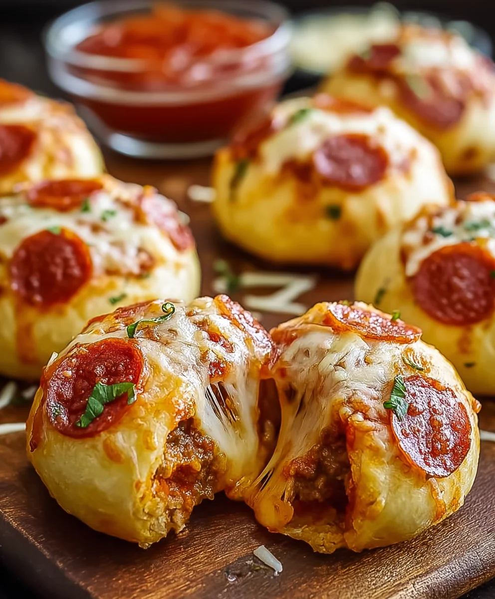 Cheesy Pizza Bombs-Easy Appetizer Recipe