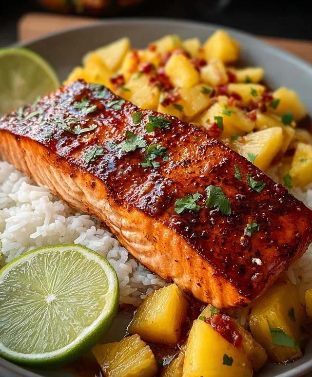 Pineapple Chipotle Salmon