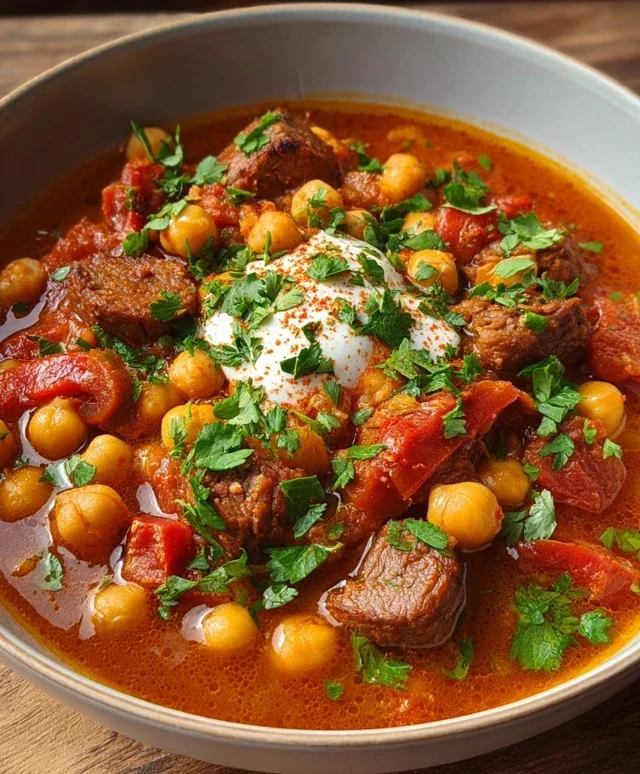Beef Beef Chorizo Chickpea Stew