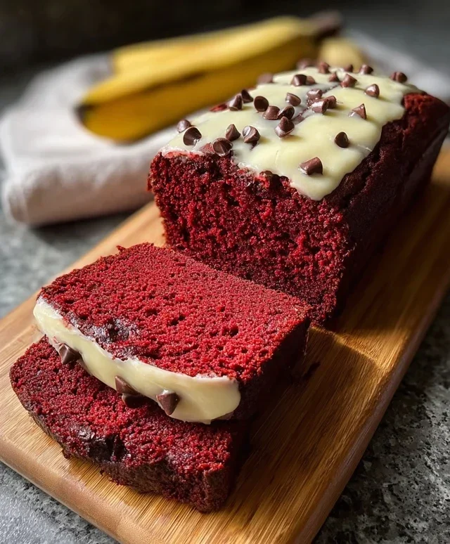 Red Velvet Banana Bread