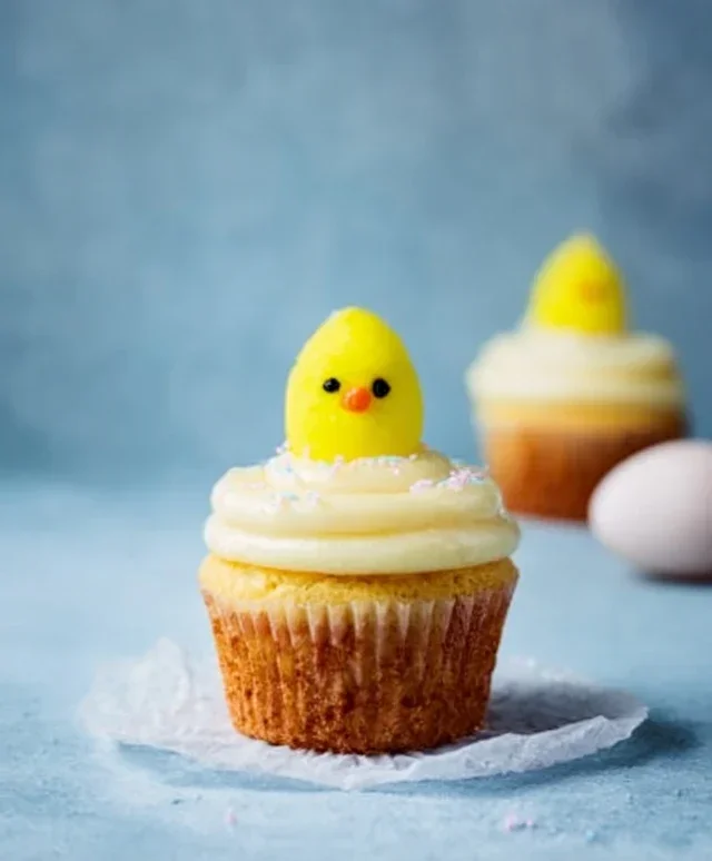 Easter Chick Cupcakes