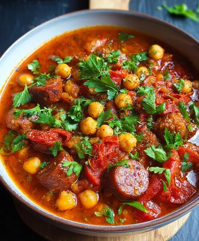 Beef Beef Chorizo Chickpea Stew