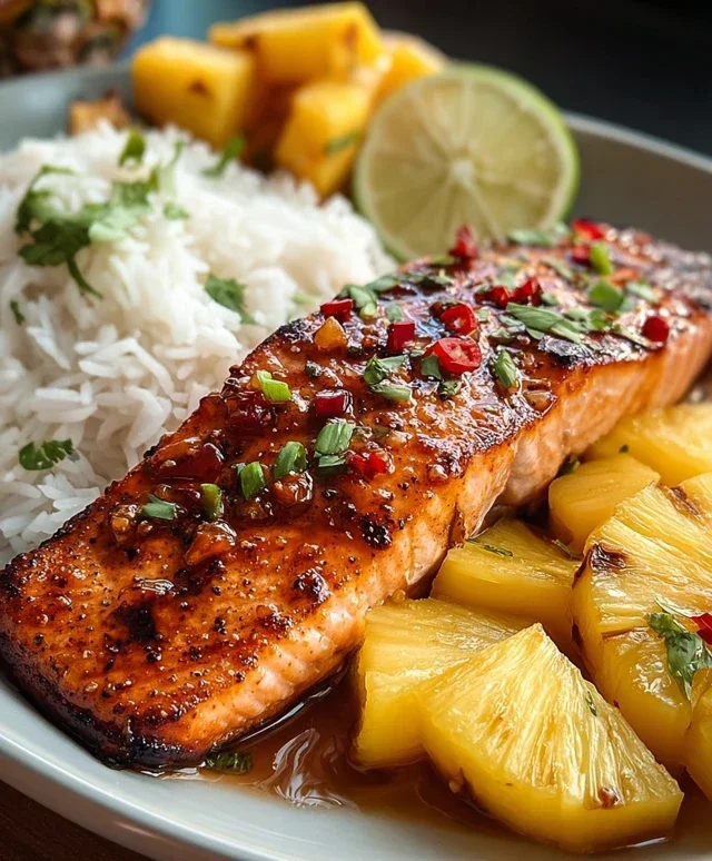 Pineapple Chipotle Salmon